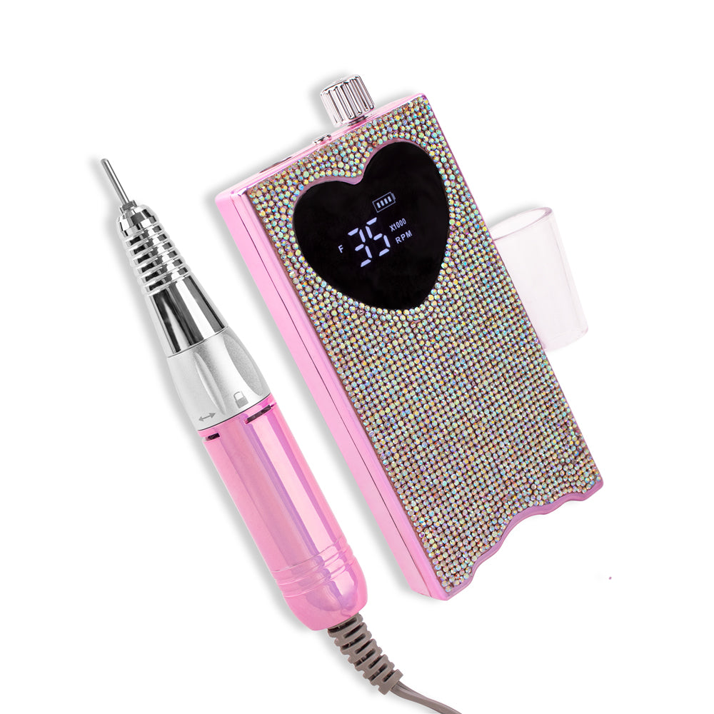 ZY361 Diamond Pink Cordless Nail Efile Machine